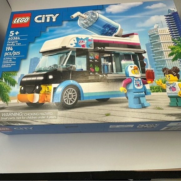 Retired LEGO City Penguin Frozen Drink Car 60384 – Ice Cream Truck - Picture 1 of 7